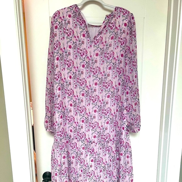 Wilfred Pink Floral Dress -M - Picture 4 of 6